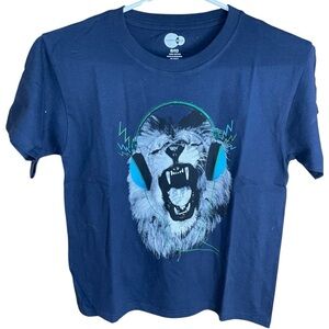 Planet Co. Lion with Headphones Graphic T-Shirt